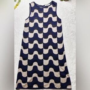 St. John Collection Intarsia Mod Print Sleeveless Wool Blends Knit Dress 4